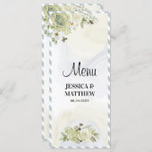 Menu Fleurs d'été (Devant / Derrière)