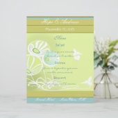 Menu Fleurs et abeilles (Debout devant)