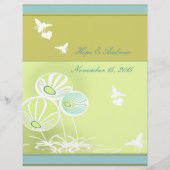 Menu Fleurs et abeilles (Dos)