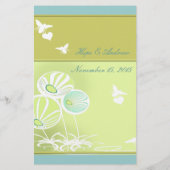 Menu Fleurs et abeilles (Dos)