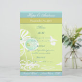Menu Fleurs et abeilles (Debout devant)