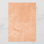 Menu Fleurs Gerbera sur Mariage de pêche Abstrait (Dos)