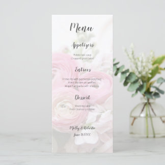 Menu Fleurs Ranunculus avec stock et anémone