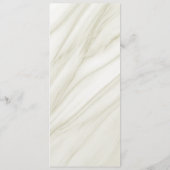 Menu fleurs rouges et marines belle mariage (Dos)