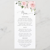 Menu Fleurs Rougissantes, Fleurs Roses, Feuillage, Mari (Devant)