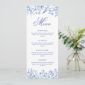 Menu Fleurs Sauvages Bleues (Debout devant)