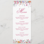 Menu Fleurs Sauvages Fraîches (Devant)