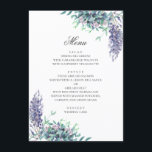 Menu Fleurs violettes. Mariage fleurie du jardin. Lavan<br><div class="desc">menu mariage avec fleurs violettes. Convient pour l'anniversaire,  l'anniversaire et toute autre fête. Contactez-moi,  s'il vous plaît,  si vous avez besoin d'autres articles.</div>