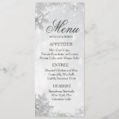 Menu Flocon de neige givré d'hiver (Devant)