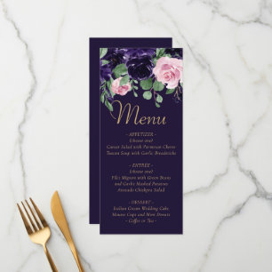 Menu Floraison   Garland rose et violet foncé