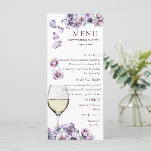 Menu Floral (Debout devant)