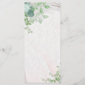 Menu Floral Baby Girl Douche (Dos)