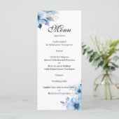 Menu floral bleu (Debout devant)