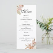Menu floral Boho Beige (Debout devant)