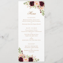 Floral Bourgogne Végétal Brut Moderne Minimal