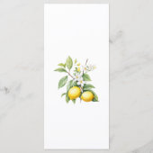 Menu floral Citrons (Dos)