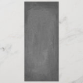 Menu floral de mariage de roseraie (Dos)