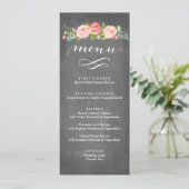 Menu floral de mariage de roseraie (Debout devant)