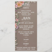 Menu Floral Elegance Wedding (Voorkant)