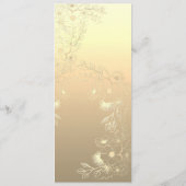 Menu Floral Emerald Green Mariage (Dos)