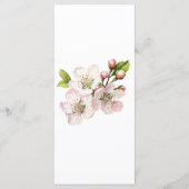 Menu floral Fleur de Cerisier (Dos)