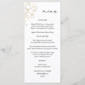 Menu Floral Gold Linal Tall (Devant)