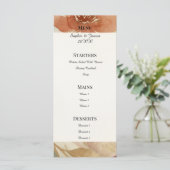 Menu Floral Mariage Automne Doré (Debout devant)