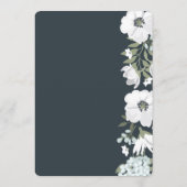 Menu Floral Mariage Avec Fleurs Blanches (Dos)