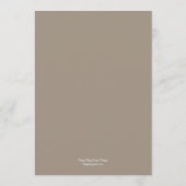 Menu Floral Mariage moderne - Rose doux (Dos)