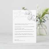 Menu Floral Minimaliste (Debout devant)