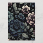 Menu Floral Moody Bleu (Dos)