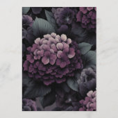 Menu Floral Moody violet (Dos)