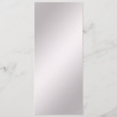 Menu Floral Orné Rose (Dos)