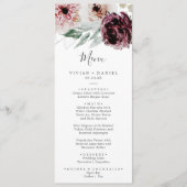 Menu Floral Romance Wedding (Voorkant)