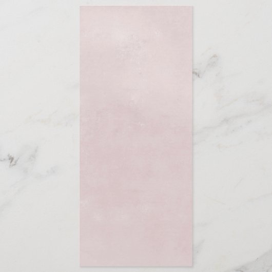 Menu Floral Romance Wedding (Achterkant)