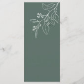 Menu Floral Sage Green (Dos)