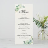 Menu floral vert de Quenceanera (Debout devant)