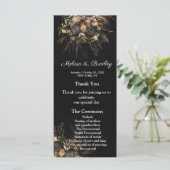 Menu Floral vintage foncé (Debout devant)