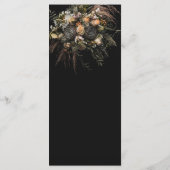 Menu Floral vintage foncé (Dos)