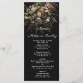 Menu Floral vintage foncé (Devant)