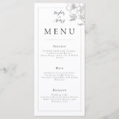 Menu Floral Wedding/Event (Voorkant)