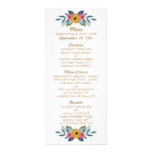 Menu Floral Wreath White Mariage Collection (Devant)
