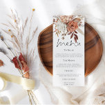 Menu Florales rustiques Pampas Grasses Mariage de autom<br><div class="desc">Florales Rustiques Pampas Grasses Mariage de automne. Les flores d'automne bordent le haut,  avec un script élégant pour Menu et facile à personnaliser le reste du texte selon vos besoins.</div>