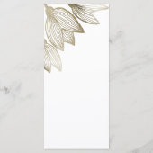 Menu Flores de tulipe d'or | MARIAGE (Dos)