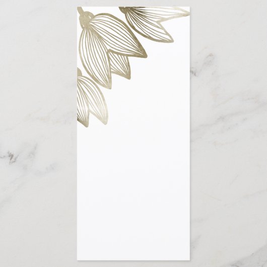 Menu Flores de tulipe d'or | MARIAGE (Dos)