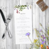 Menu Flores et verdure sauvages