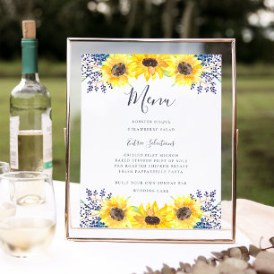 Menu Flowerfields Poster