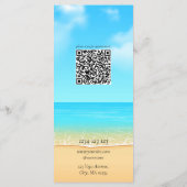 Menu Flyer sur mesure pour les services de massage (Dos)