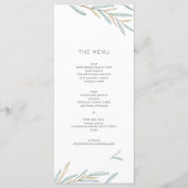 Menu Foliage Modern (Voorkant)