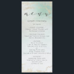 Menu Fond Abstrait Aqua Ombre avec Parties scintillant<br><div class="desc">Ombre Turquoise Aqua Frosted Foil Mariage d'aquarelle Design avec peinture à la main lessive aquarelle Fonte vert à blanc texture arrière - plan. A Chic and Modern Look for a spring or summer mariage, with soft pastel color palette : Turquoise, Aqua, Mint and gold faux foil veins and details, and...</div>